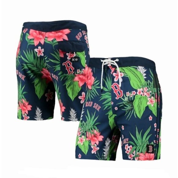 Boston Red Sox MLB Floral 47 Brand Hurley Phantom Shorts Mens Size 30‎ NWT - Picture 5 of 7